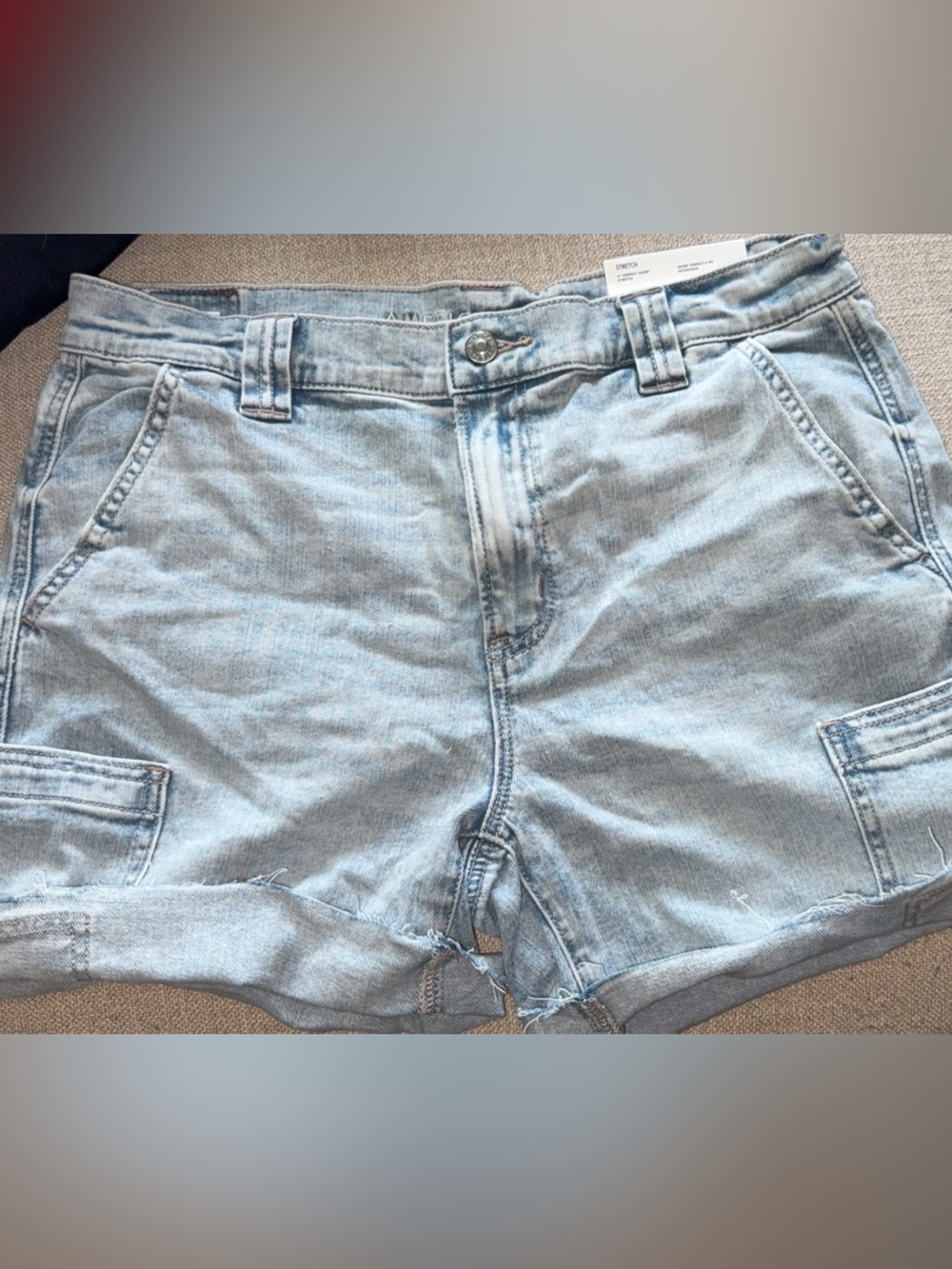 American Eagle Outfitters Light Blue Denim Jean Shorts